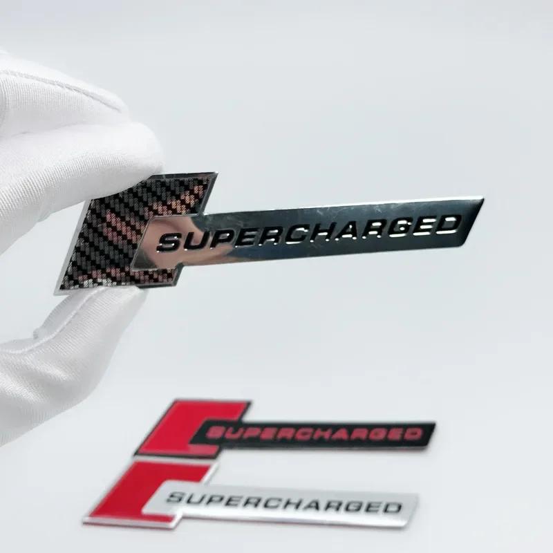 3D Aluminum Alloy Supercharged Logo Car Rear Trunk Fender Emblem Badge Stickers Decal for 2pvhn A3 A4 A5 A6 A7 A8 Q3 Q5 Q7 pvhn2