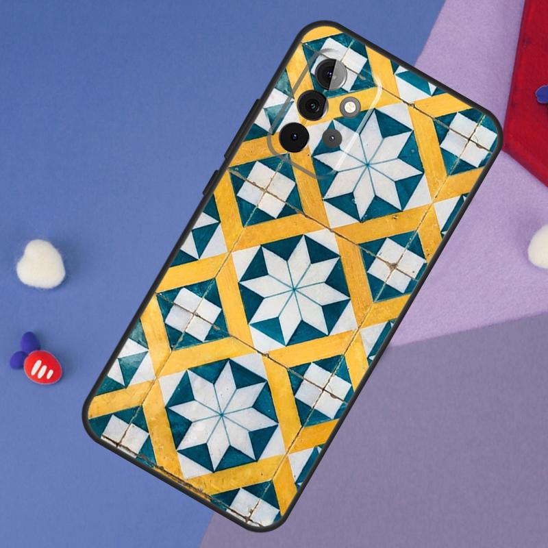 Марокканский чехол-плитка для Samsung Galaxy A14 A56 A36 A26 A16 A06 A54 A34 A12 A32 A52 A13 A33 A53 A15 A35 A55