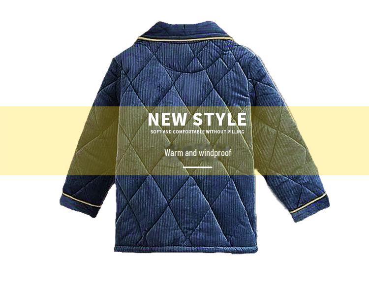 Очень плотная зимняя фланелевая пижама для мальчиков - теплая цельная для детей среднего и большого размера