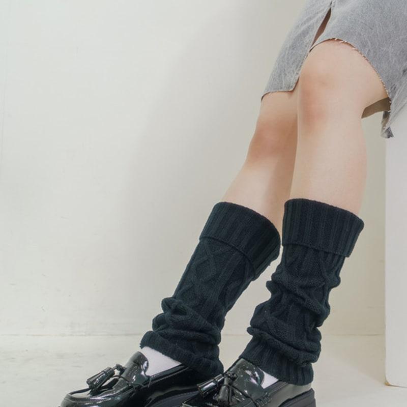 Меминн рисунок вязаные гетры 3 цвета