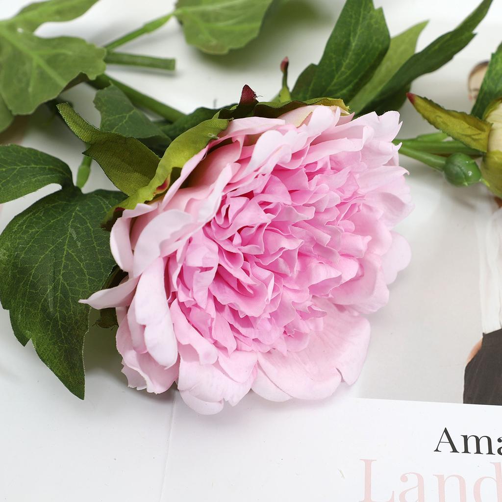 2 Head Feel Moisturizing Simulation Peony Home Living Room Decoration Fake Flowers
