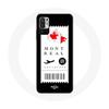 Case for Xiaomi Poco M3 Pro Plane Ticket Montreal Canada