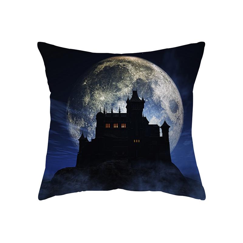 Ужас Хэллоуин летучая мышь тыква с принтом наволочка для дома, гостиной, украшения дивана, полиэстеровая подушка, наволочка