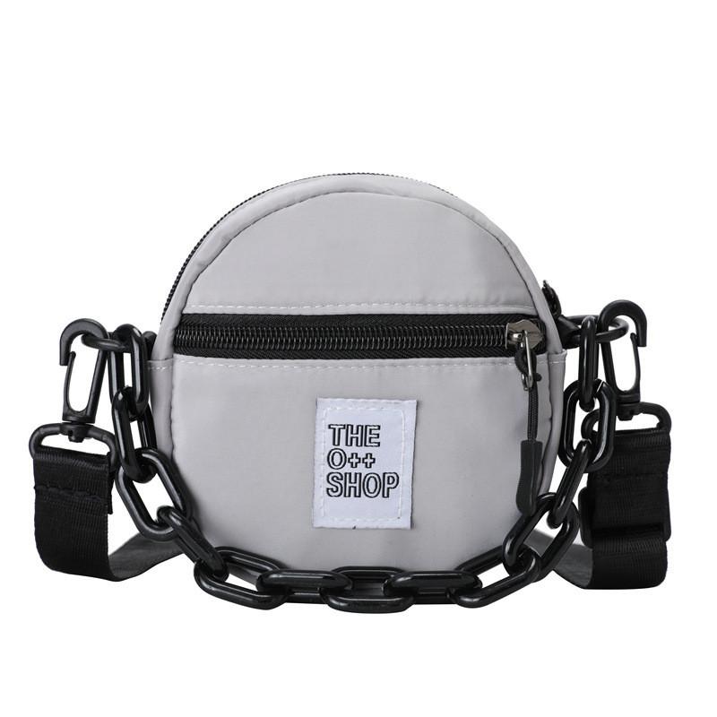 Стильная мини-круглая сумка из нейлона для детей Легкий и модный детский кошелек