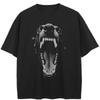Streetwear Black Panther Graphic Black T-Shirt Cotton Unisex Tops Tees Summer Short Sleeves T Shirt