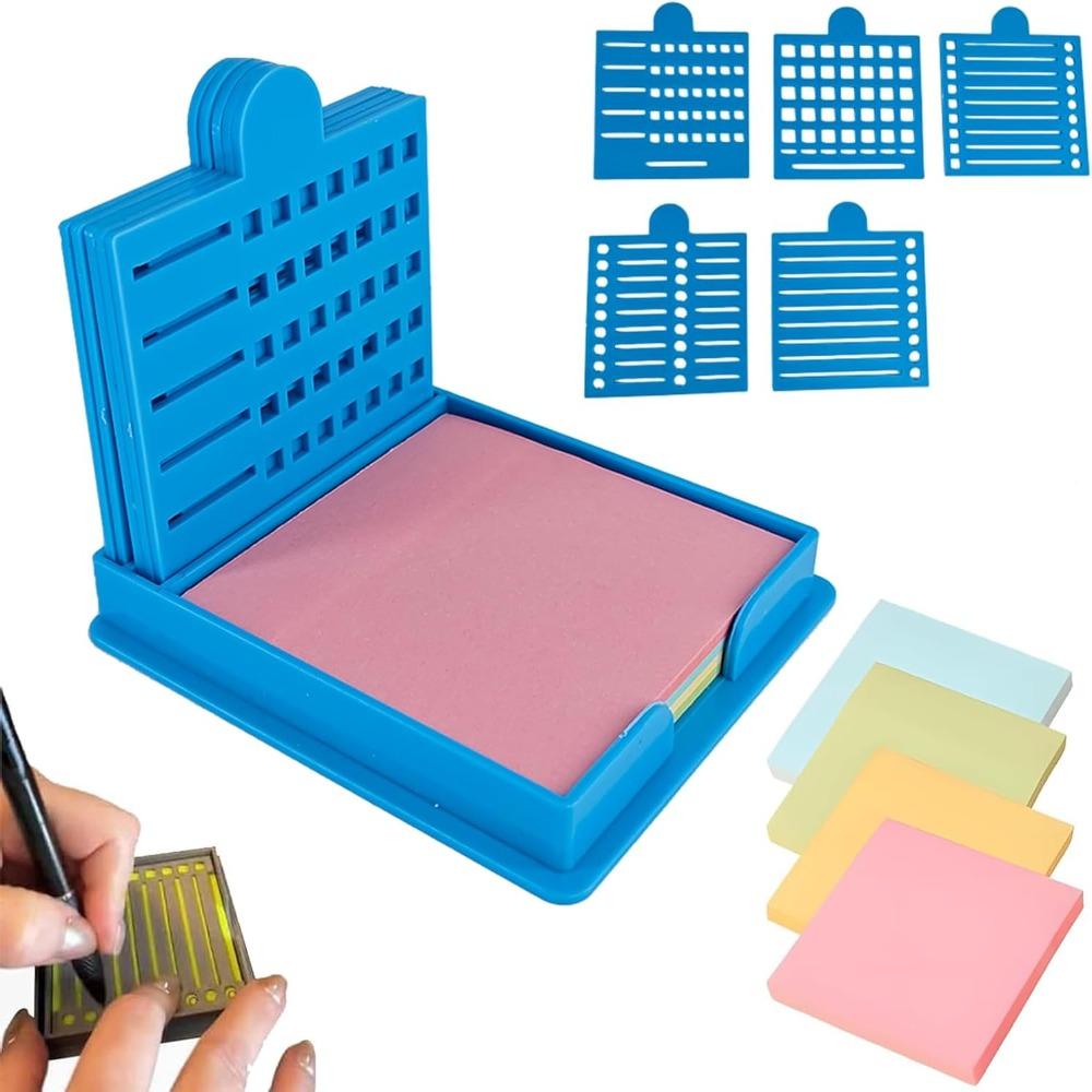 Sticky Note Organizer Sticky Note Stencil Sticky Note Storage Box for 3x3 Self-Sticky Note Pads