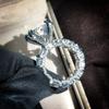 Роскошные серебряные кольца с большим блестящим камнем циркония для женщин, свадебные помолвки, модные ювелирные изделия, подарок