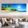 Пейзаж Тропический Морской Пляж Холст Картина Пальма Плакаты и принты Настенные Художественные Фотографии Гостиная Домашний Декор Без Рамки
