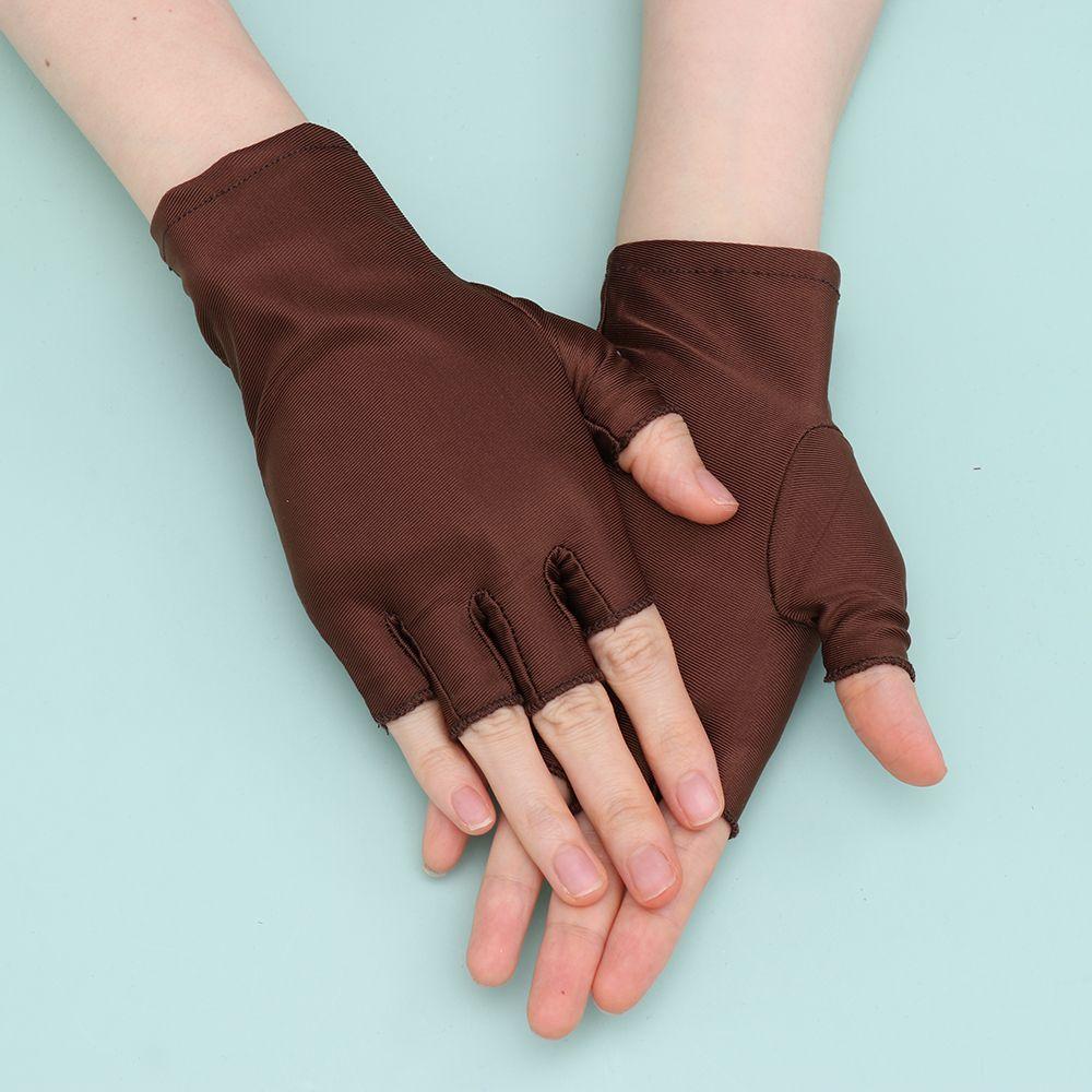 Spring Autumn Thin Short Summer Mittens Sun Protection Sports/Driving/Biking Half Finger Gloves