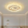 Elegant Crystal Ceiling Light - Modern, Minimalist, Eye-Protection Design for Luxury Bedrooms