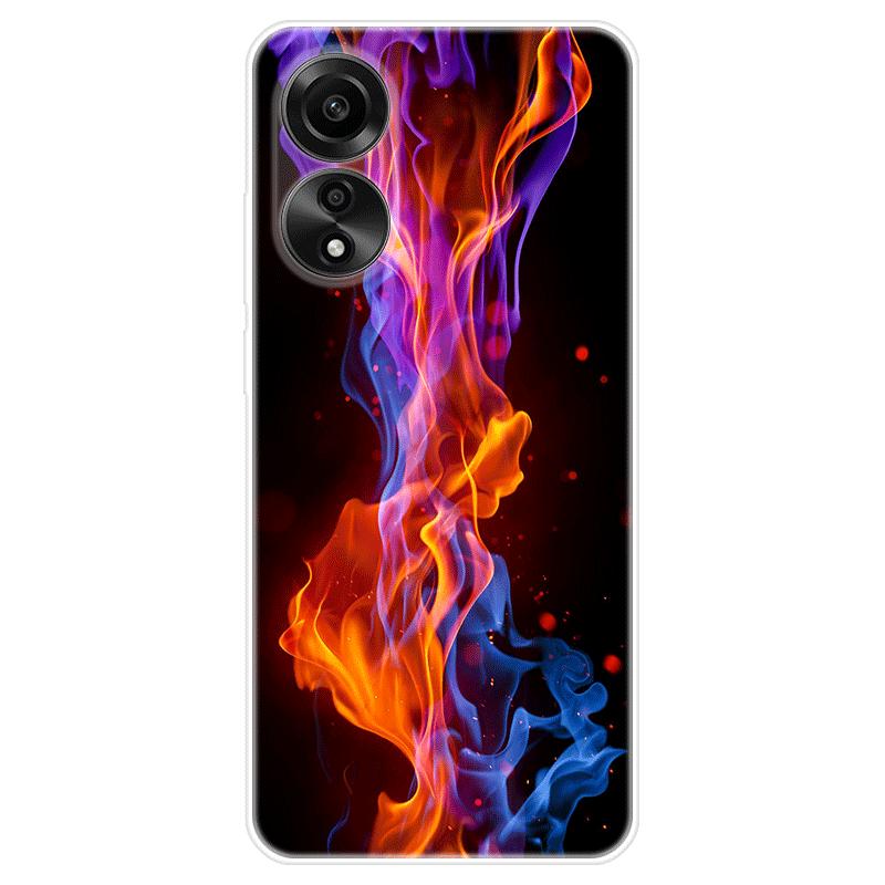 Для OPPO A58 A 58 4G чехол Мягкая силиконовая задняя крышка Мультяшный чехол для телефона Разнообразие