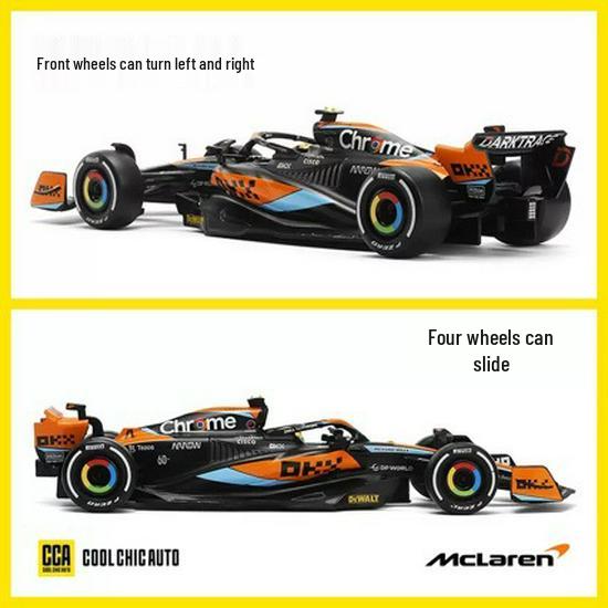 Caipo McLaren F1 Racing Car 1/24 Model Toy - Alloy, Static & Sliding for Kids