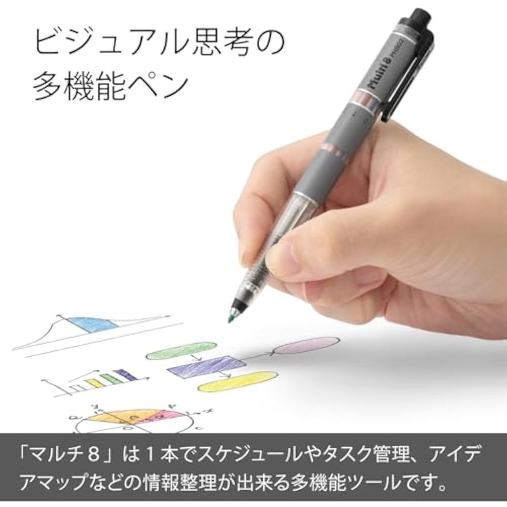 Многоцветный механический карандаш Pentel XPH802, 8 цветов грифеля