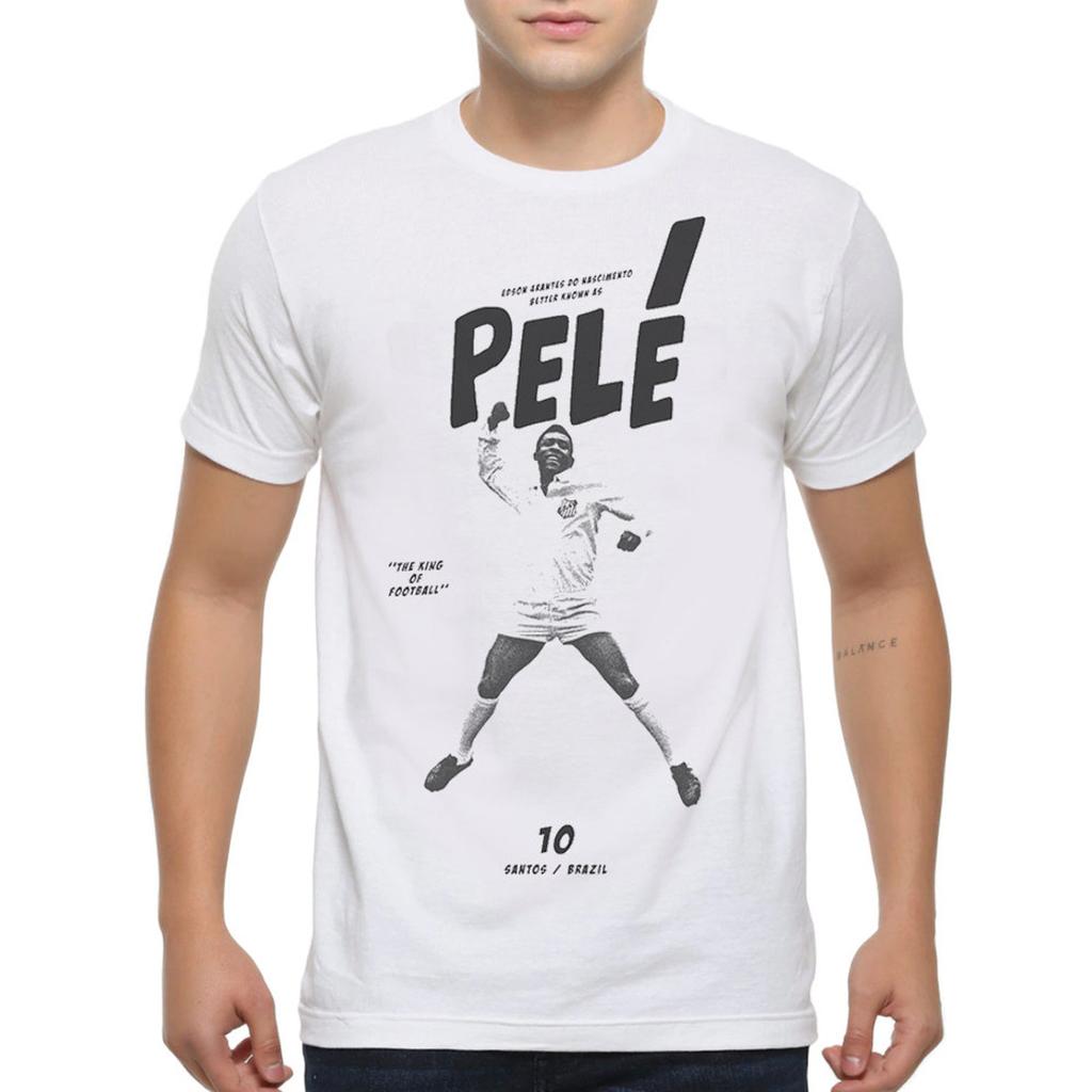 Pele The King of Football T-Shirt, Edson Arantes do Nascimento Shirt (drsh-161)