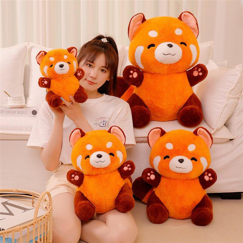 New Style Red Panda Plush Toy Raccoon Stuffed Animal for Kids Birthday Gift Cute Soft Doll