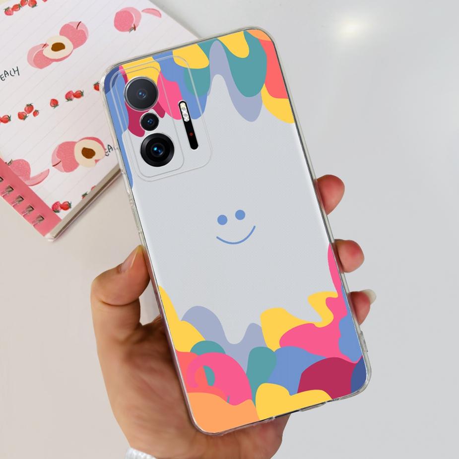Чехол для Xiaomi 11T Pro Новый Модный Задняя Крышка Силиконовый Мягкий ТПУ Чехол для Телефона Для Xiaomi Mi 11T Pro 11TPro Mi11T Полный Чехол Бампер