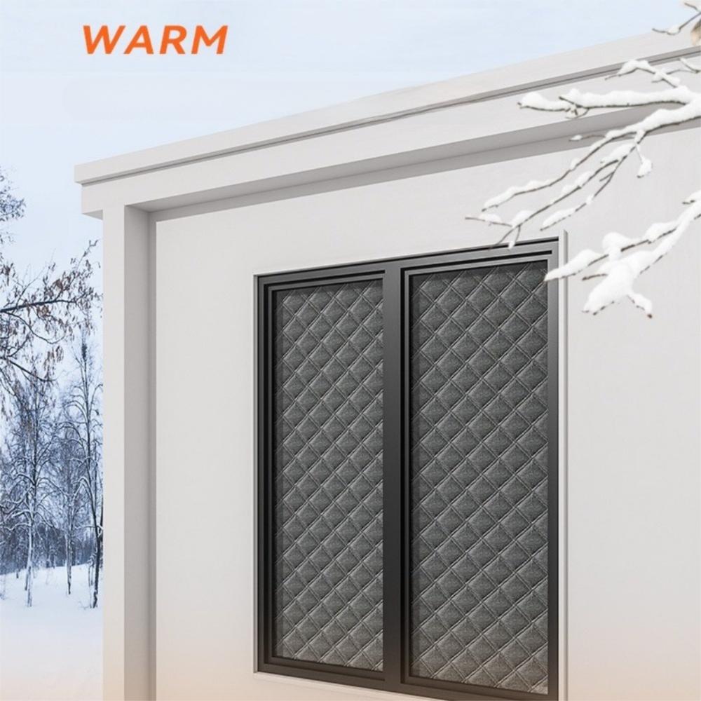 Утепленные оконные тепловые экраны Изоляция от холода и тепла Герметичные шторы Зимние теплые шторы