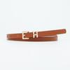 I-Shaped Buckle Thin Belt: Elegant Ladies' Fashion Accessory for Dresses and Suits