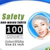 100 шт. 21 дюйм Одноразовые шапочки-буффант для пищевой промышленности, лабораторий, больниц