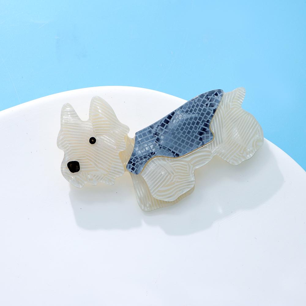 Новые милые акриловые броши с собаками для женщин, милые маленькие модные булавки с животными, ювелирные изделия из ацетатного волокна