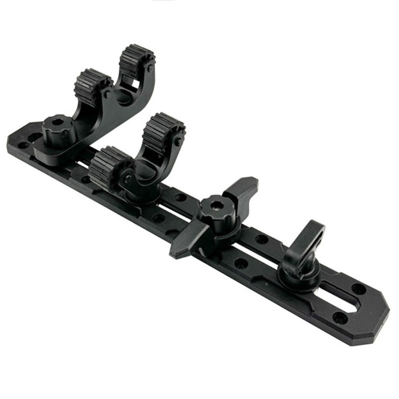 Kayak Rail Track Paddle Holder Clip Rod Holder Track Mount Accessories No Drilling Kayak Accessories Mount Track Fishing