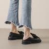 2025 New Spring and Autumn Soft-soled Single Shoes Women's Bow Retro Platform Loafers British Style Small Leather Shoes Women's Thick Heel