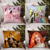 Kpop I-ITZY Наволочка для подушки Диван Гостиная Спальня Двусторонняя печать Квадратная подушка Подушка для сна Наволочка