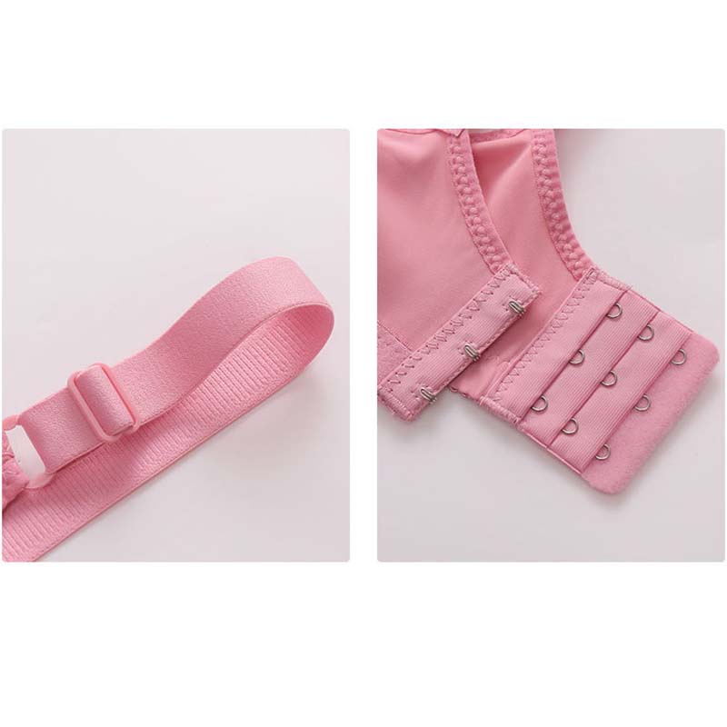 Удобный сборчатый антибликовый тонкий срез собранный без стального кольца антипровисающий красивый задний женский бюстгальтер