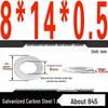 Оцинкованная Extra Large Утолщенная Металлическая Шайба для Винтов – M6, M8, M10, M12