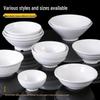 White Melamine Noodle Bowl - 10 Pack