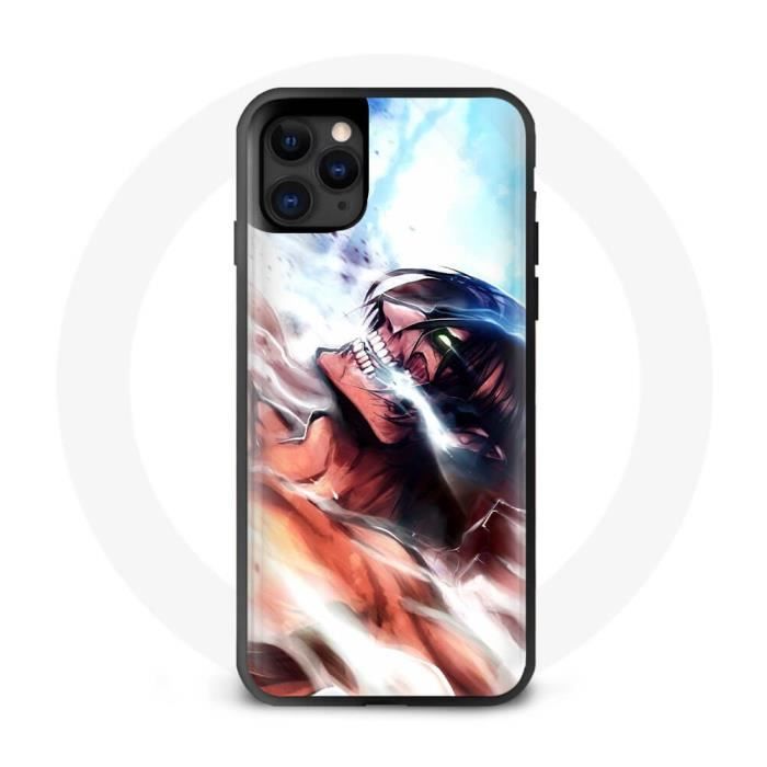 Coque de téléphone - Maniacase - Iphone 11 Pro - Eren Yeager - Attack on Titan - Souple