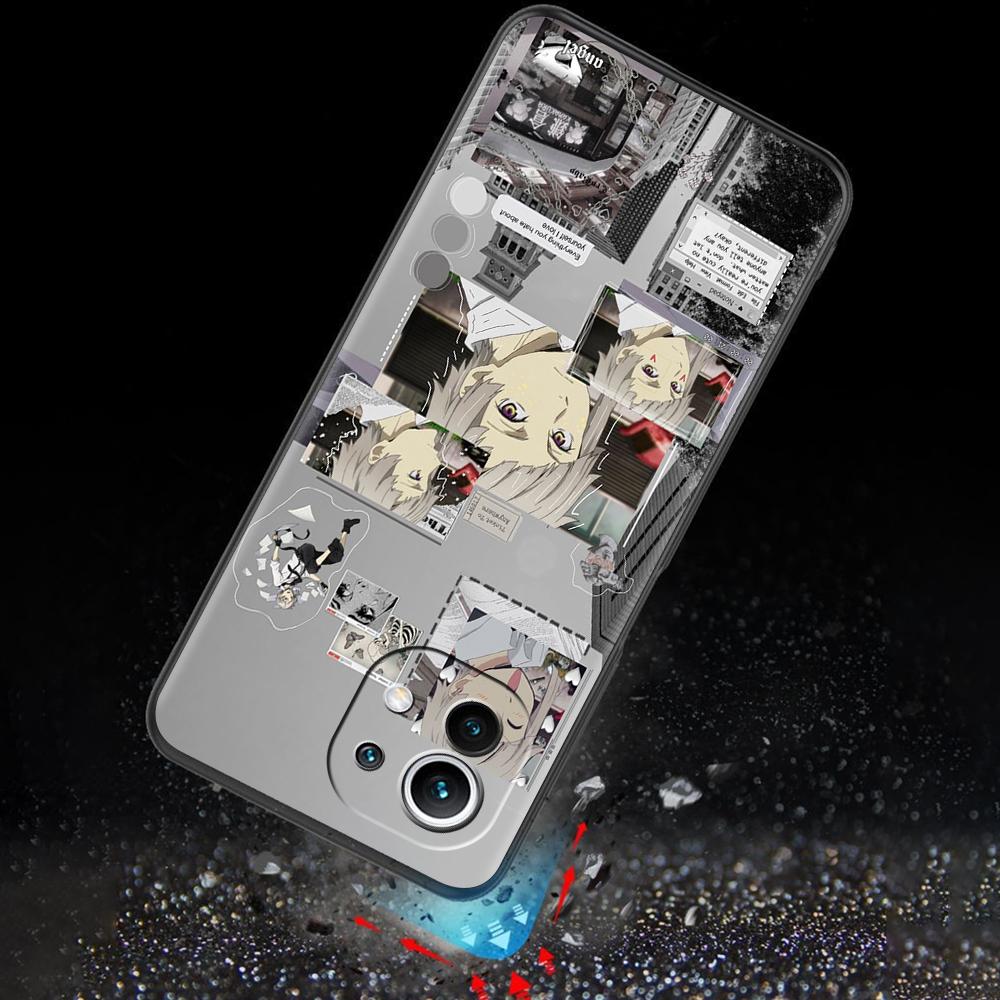 Japan Anime Bungou Stray Dogs Case for Xiaomi Mi 11 Ultra 11T 10T 9T Pro Note 10 A2 9 8 Lite A3 CC9E 10S Black Soft Phone Cover