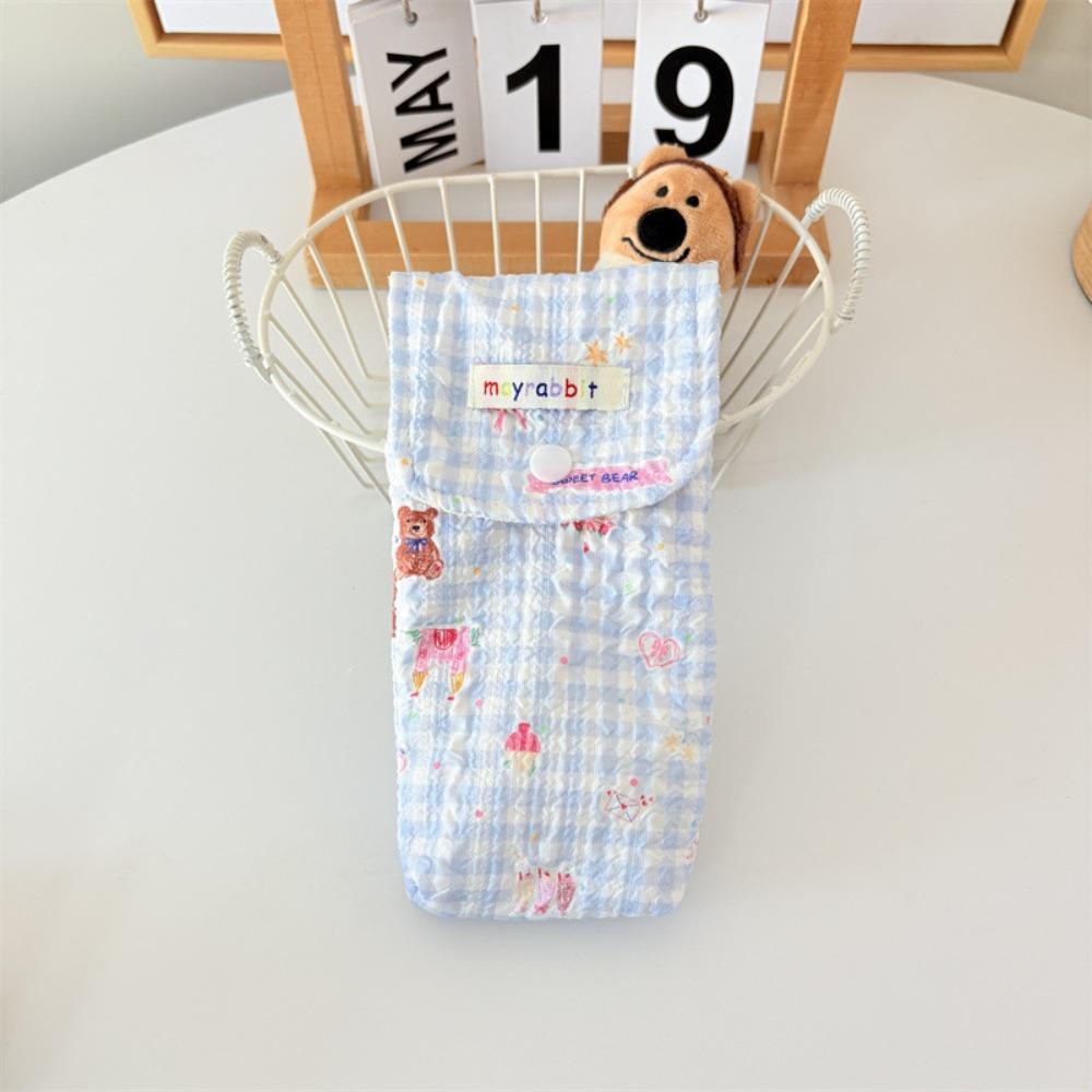 Large Capacity Sunglasses Storage Bag Cute Bow/Floral Glasses Box Simple Storage Bags