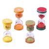 Set of 4 Sand Timers for Kids, Measuring 5, 10, 15, and 30 Minutes. Stylish and Cute, Perfect for Home Decor, Kitchen, Cooking, or As a Decorative Orn