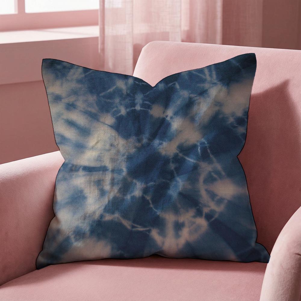 Tiedye Cushion Cover MultiScene Pillow Cover for Home Car Reversible Soft Durable for Daily Use