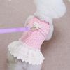 Japan and South Korea Pet Small Dog Teddy Pomeranian Bear Dog Clothes Suspender Princess Skirt Spring and Summer Thin