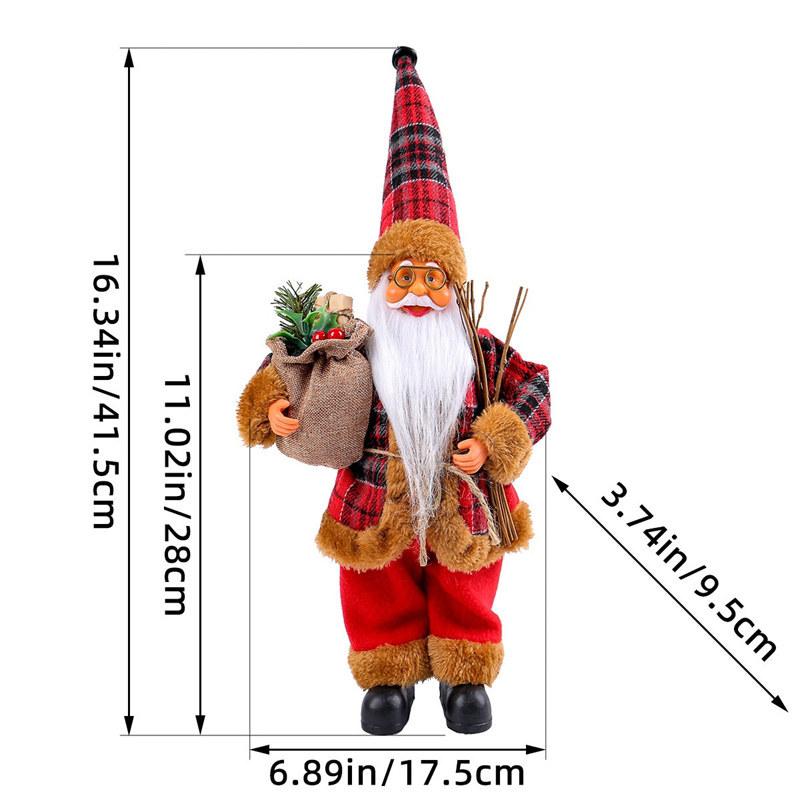 Домашний декор Санта-Клаус Рождественская кукла Живые украшения Счастливого Рождества Дети Подарки Рождественские украшения