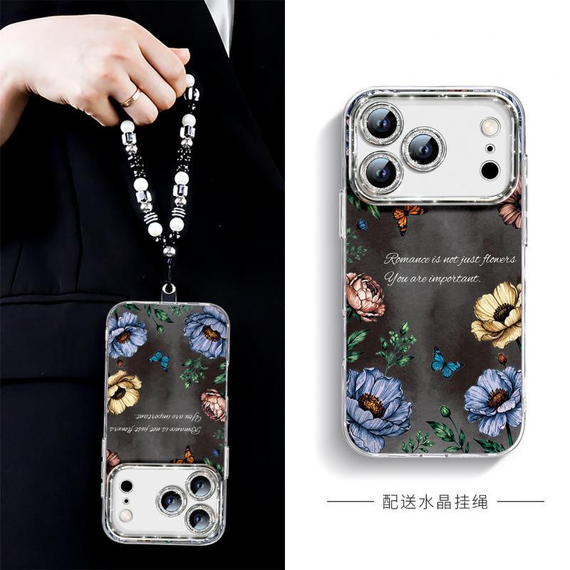 Подходит для чехла мобильного телефона Apple 17promax iPhone13 новый 16 корпус подставка 15pro ручной ремешок 14pro