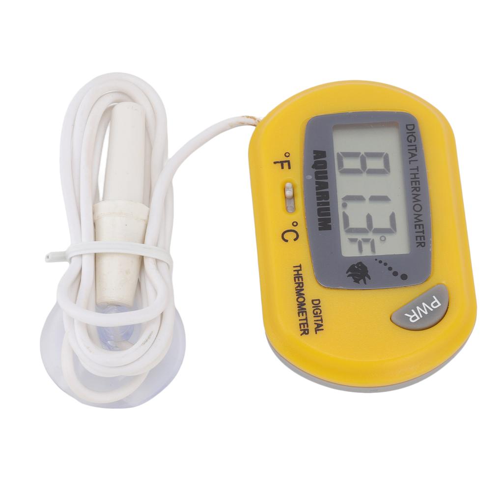 Aquarium Thermometer LCD Digital Fish Water Terrarium Temperature with Suction Cup