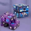 Infinite Flip Magic Cube Starry Sky Puzzle Toy Four Corner Maze Toy for Children and Adults, Stress Relieving and Relaxing