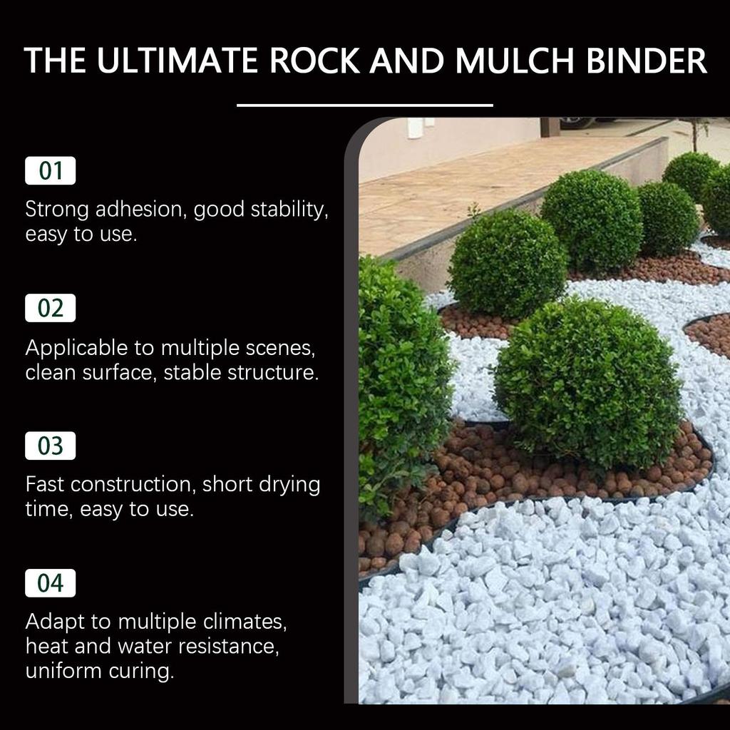 Vyreth Gravel Fixing Glue 237ml Waterproof Frost Resistant Transparent Adhesive for Pebbles Sawdust Courtyard Paving