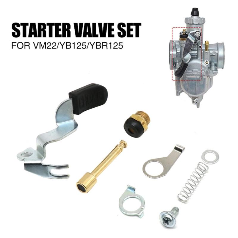 Choke Starter Valves Lever for VM22 YBR125 Repair Accessory Motorcycle Carburetor Choke Flange Lever Manual Choke Handle