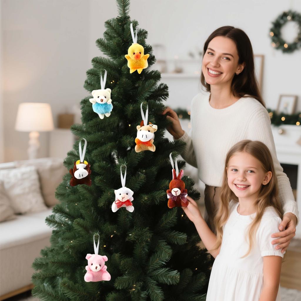 Рождественский Адвент-календарь 24 шт. Милые мягкие игрушки Адвент-календарь Плюшевые игрушки Рождественский декор для девочек и мальчиков