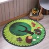 Cartoon Printed Round Carpet Diameter 100cm Absorbent Floor Mat Living Room Bedroom Rug Doormat