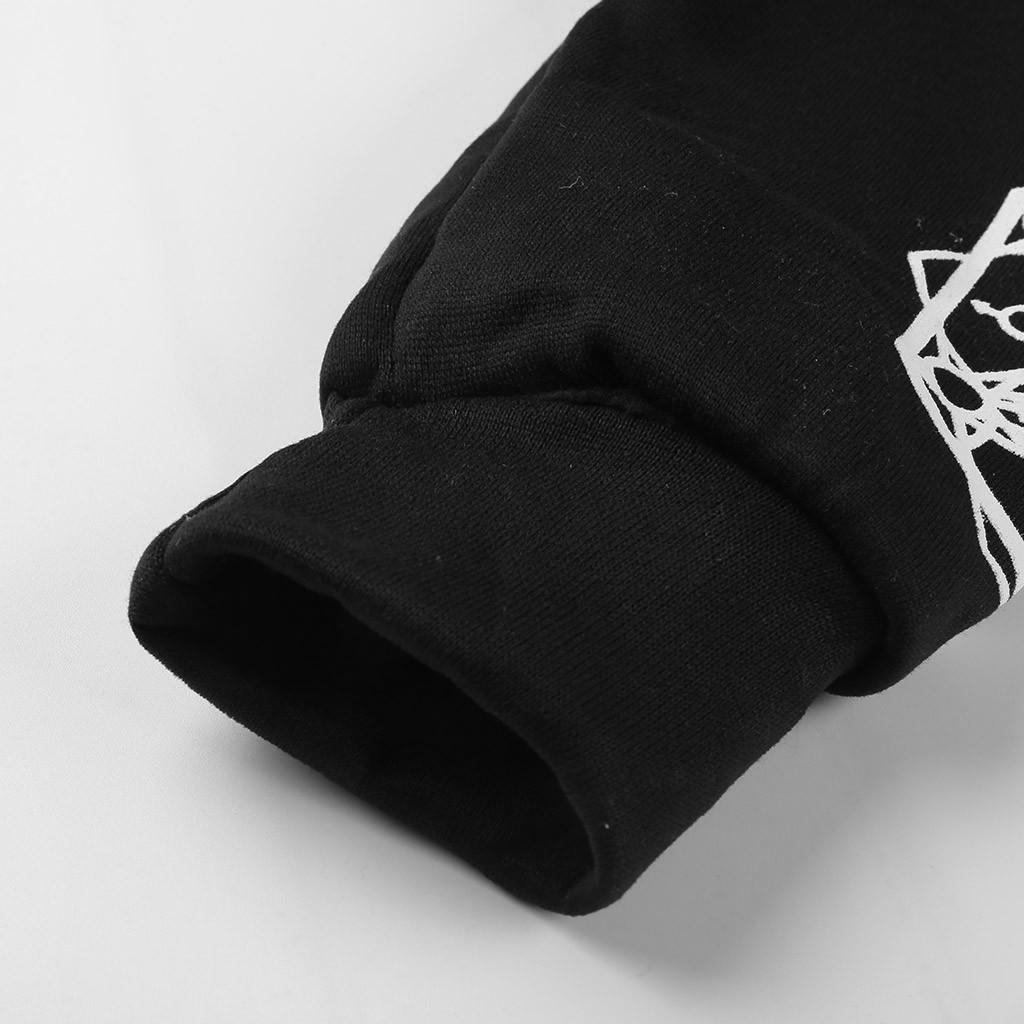 Женская винтажная готическая толстовка на молнии с длинным рукавом, пальто больших размеров