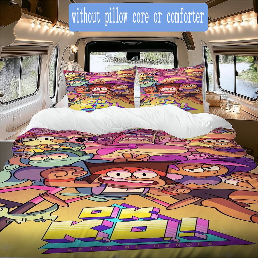 Funny school theme Pattern Bedding,Quilt Set Quilt Cover Pillowcase Home Birthday Gift (1*duvet cover+2*pillowcase,without core)ZSJT0917213