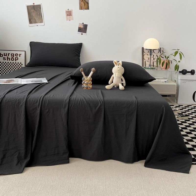 Однотонная простыня Мягкая плоская простыня Домашнее постельное белье sabanas para cama Взрослые Детская комната Простыни (Нет наволочки)