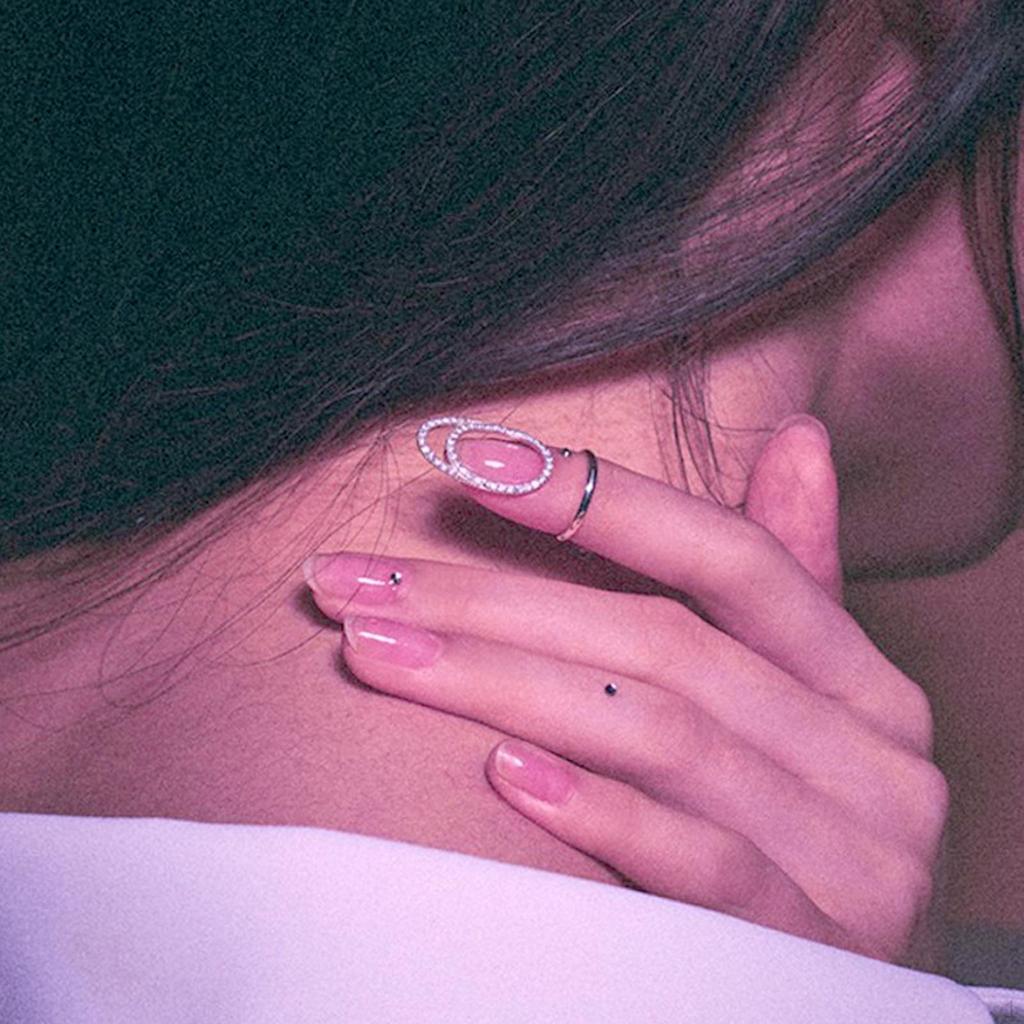 Finger Nail Ring Reusable Jewelry Fingernail for Women Dating Nightclub