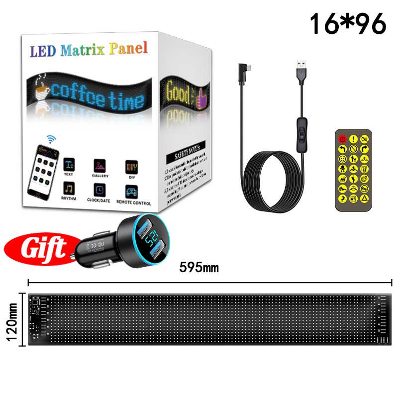 Eye LED Sign Truck Scrolling Advertising Remote Control Light Custom Text Pattern Animation Programmable Display for Truck