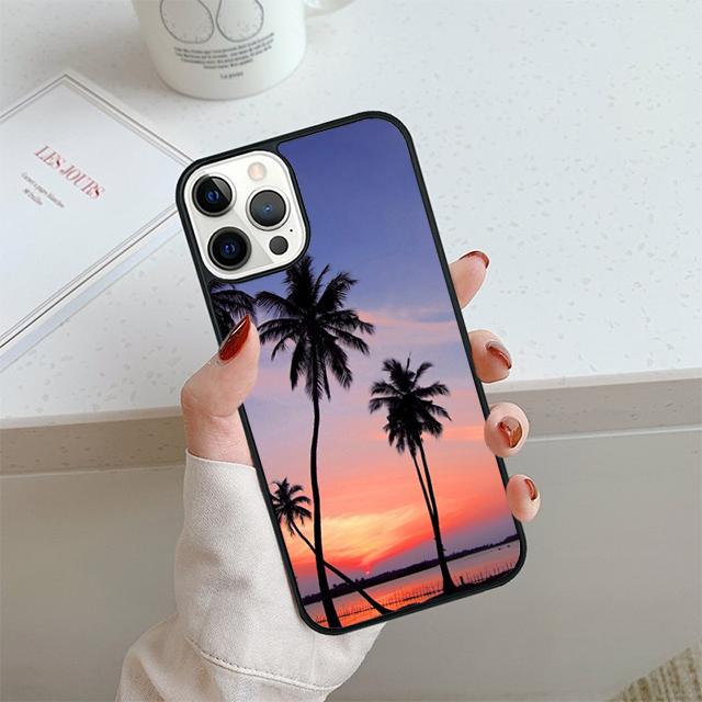 Летний тропический чехол для телефона с пальмами Для Apple Pro Max 6S Plus Для iPhone 17 Air 13 12 14 15 16 Чехол